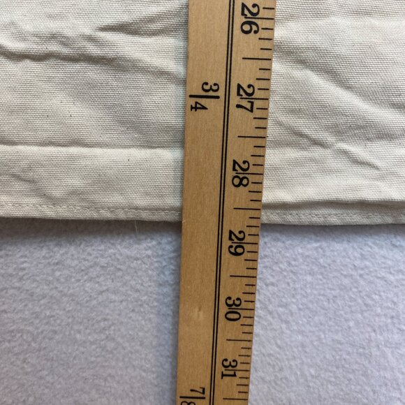 Zara Shirt Mens L Beige Long Sleeve Canvas Button Up - Picture 10 of 11